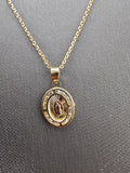 14k Gold Chain w/Pendant - Virgin Mary