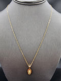 14k Gold Chain w/Pendant - Virgin Mary