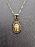 14k Gold Chain w/Pendant - Virgin Mary