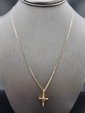 14k Gold Chain w/Pendant - Virgin Mary on Cross
