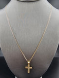 14k Gold Chain w/Pendant - Cross