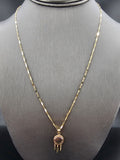 14k Gold Chain w/Pendant - Dream Catcher