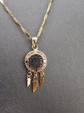 14k Gold Chain w/Pendant - Dream Catcher