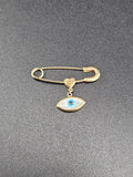 14k Gold Pendant - Evil Eye