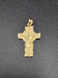 14k Gold Pendant - Jesus on Cross