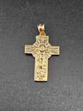 14k Gold Pendant - Jesus on Cross