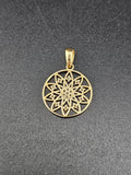 14k Gold Pendant - Flower