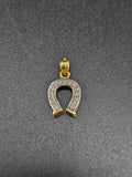 14k Gold Pendant - Horseshoe