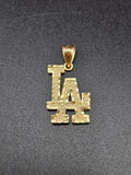 14k Gold Pendant - LA Logo