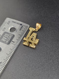 14k Gold Pendant - LA Logo