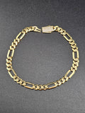 14k Gold Bracelet - Figaro
