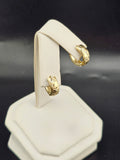 14K Gold Earrings - Huggie Hoops