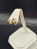 14K Gold Earrings - Huggie Hoops