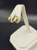 14K Gold Earrings - Huggie Hoops