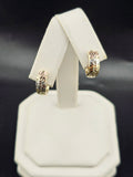 14K Gold Earrings - Huggie Hoops