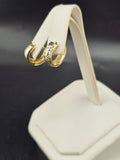 14K Gold Earrings - Huggie Hoops