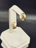 14K Gold Earrings - Huggie Hoops