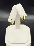 14K Gold Earrings - Huggie Hoops