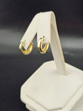 14K Gold Earrings - Huggie Hoops