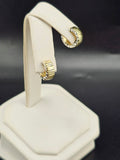 14K Gold Earrings - Huggie Hoops