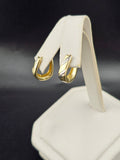 14K Gold Earrings - Huggie Hoops