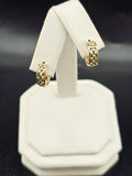 14K Gold Earrings - Huggie Hoops