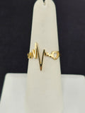 14K Gold Ring - Heart Beat