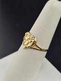 14K Gold Ring - Heart Nugget