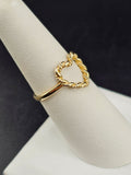 14K Gold Ring - Heart