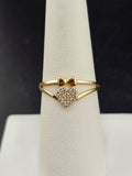 14K Gold Ring - Heart w/Bow