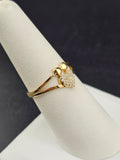 14K Gold Ring - Heart w/Bow