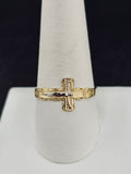 14K Gold Ring - Jesus on Cross
