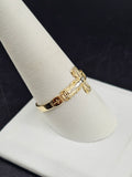 14K Gold Ring - Jesus on Cross