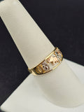 14K Gold Ring - Good Luck