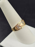14K Gold Ring - Good Luck