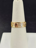 14K Gold Ring - Good Luck