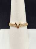 14K Gold Ring - V