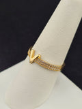 14K Gold Ring - V