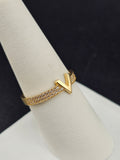 14K Gold Ring - V