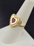 14K Gold Ring - Heart