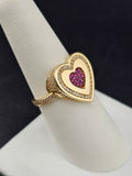 14K Gold Ring - Heart