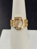 14K Gold Ring - Luck