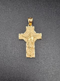 14k Gold Pendant - Jesus on Cross