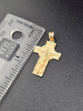 14k Gold Pendant - Jesus on Cross