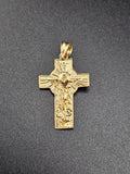 14k Gold Pendant - Jesus on Cross