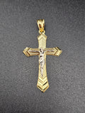 14k Gold Pendant - Jesus on Cross