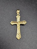 14k Gold Pendant - Jesus on Cross