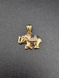 14k Gold Pendant - Elephant