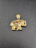 14k Gold Pendant - Elephant