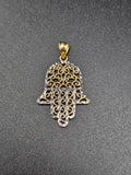 14k Gold Pendant - Hamsa Hand